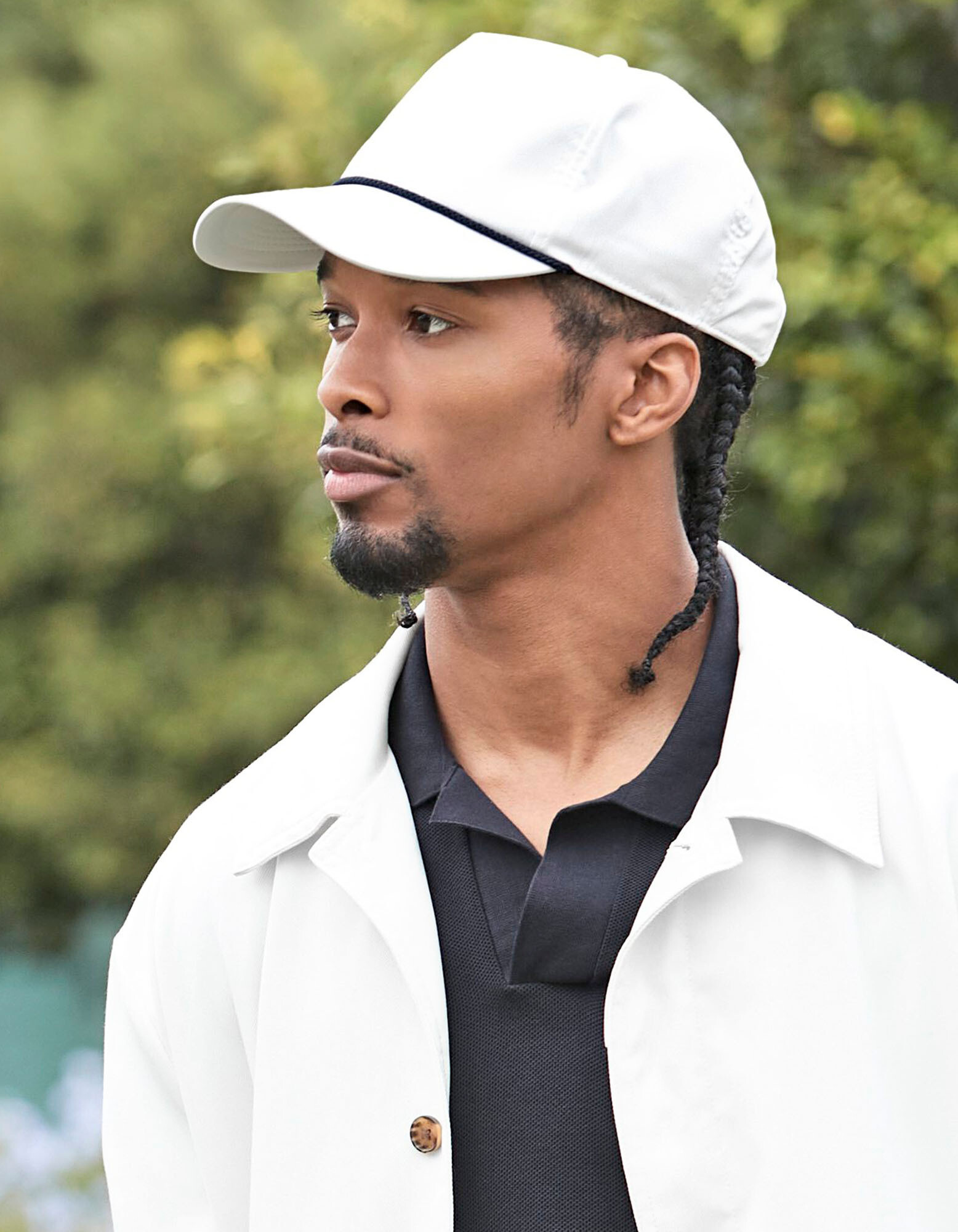 Cappello da golf con dettaglio in corda