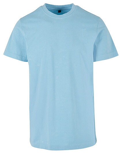 Acid Washed Round Neck Tee