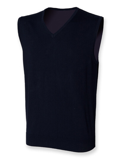 Jersey ligero de hombre sin mangas y cuello en V