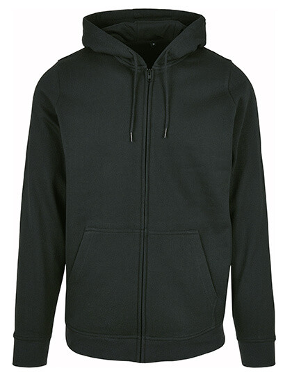 Felpa basic con cappuccio e zip