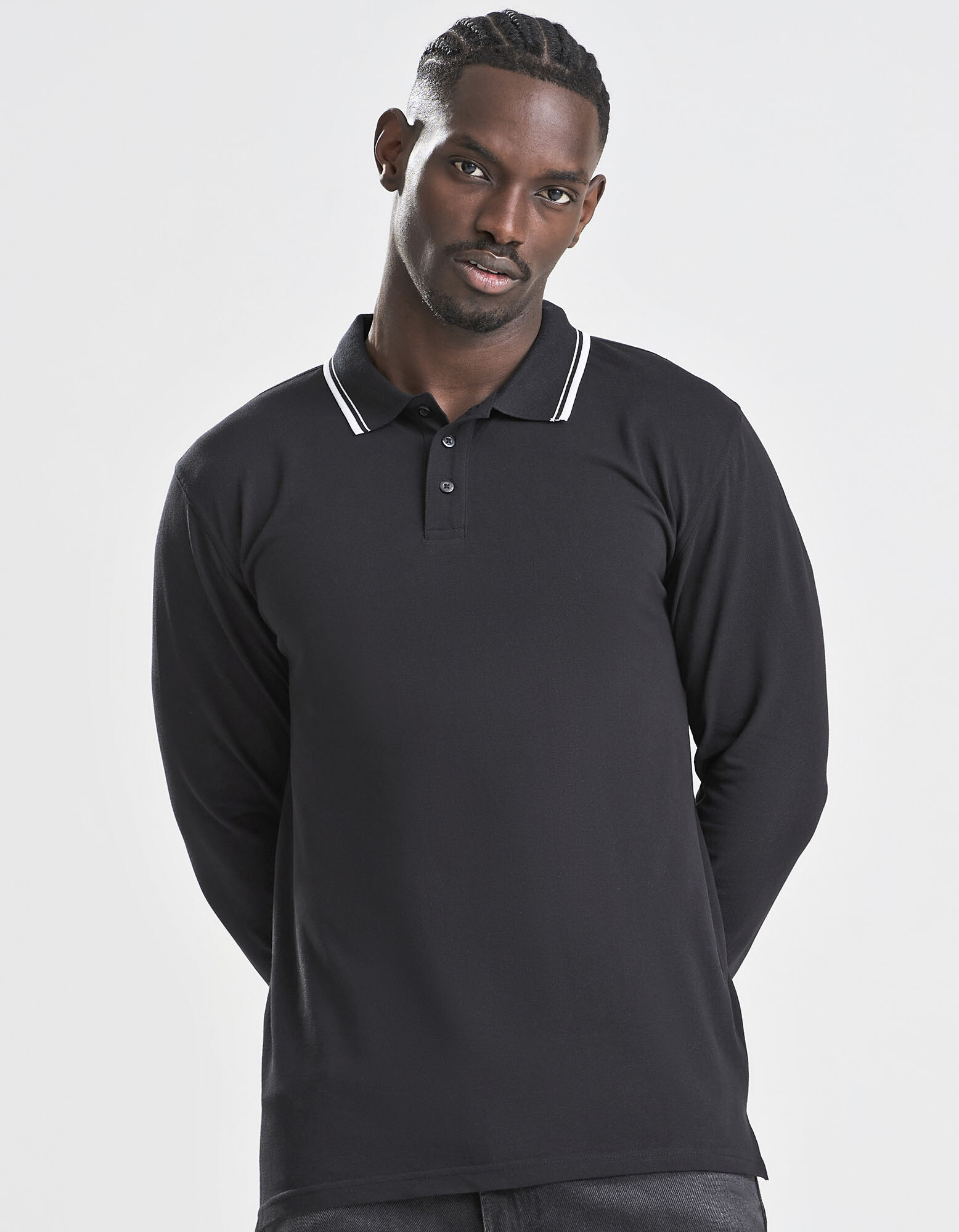 Long Sleeve Tipped 100 Polo