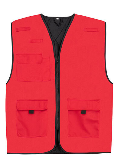 Gilet de travail rembourré multifonctionnel Kiel, neutre en CO²