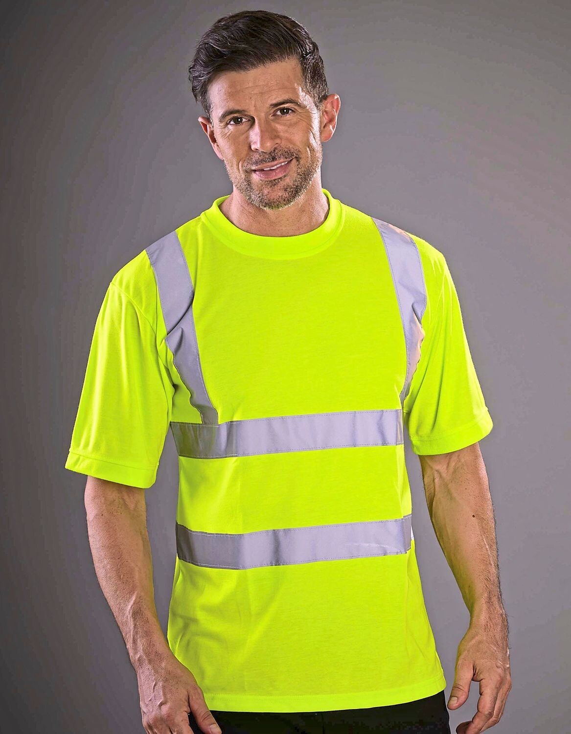 Maglietta Hi-Vis a due bande e bretelle