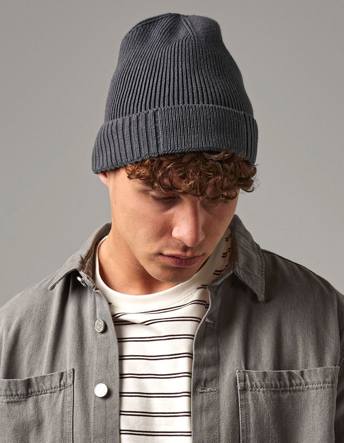 Berretto con patch in cotone organico