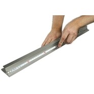 Alu Sicherheits Schneidelineal 1,25m