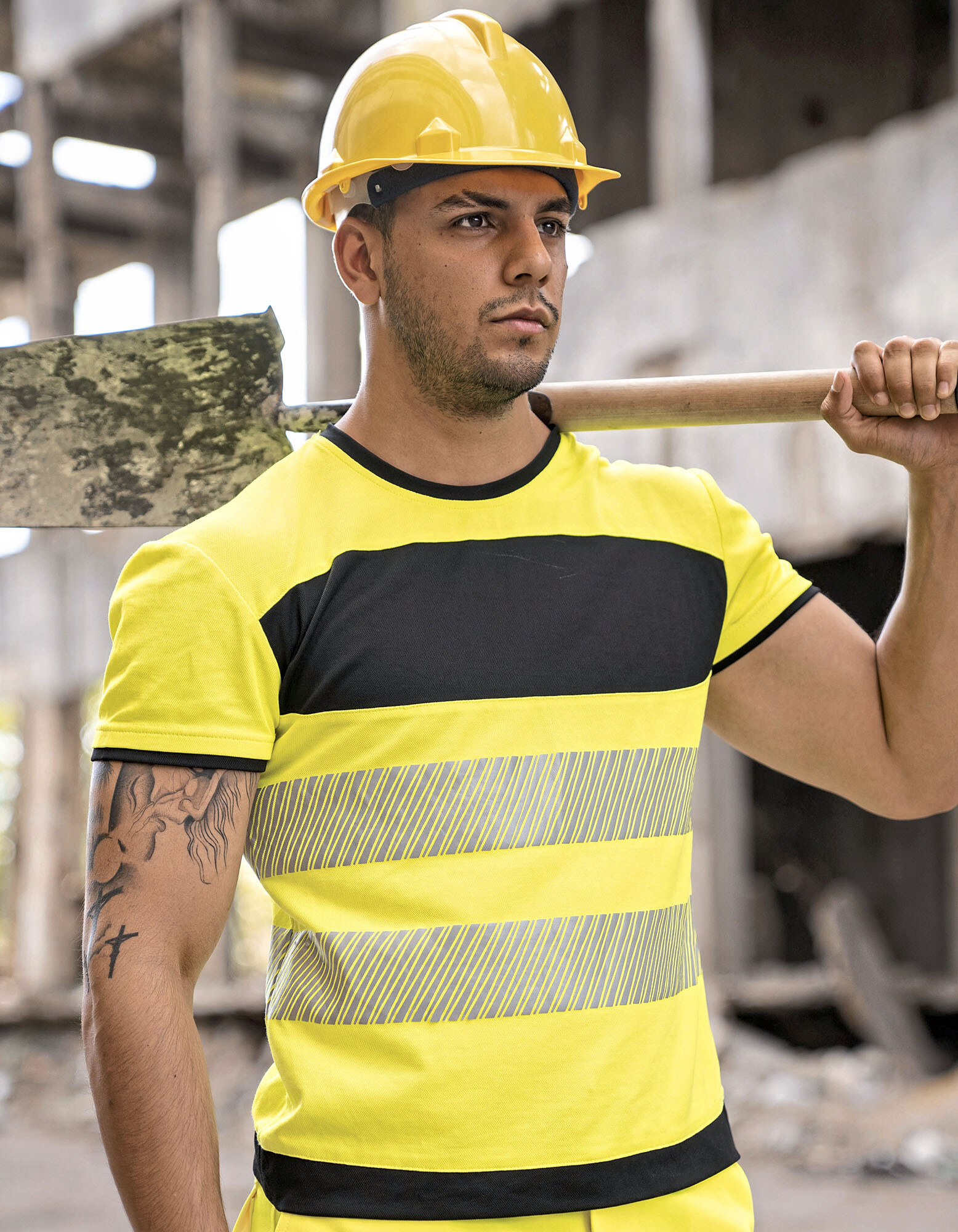 EOS Hi-Vis Workwear T-Shirt With Printing Area