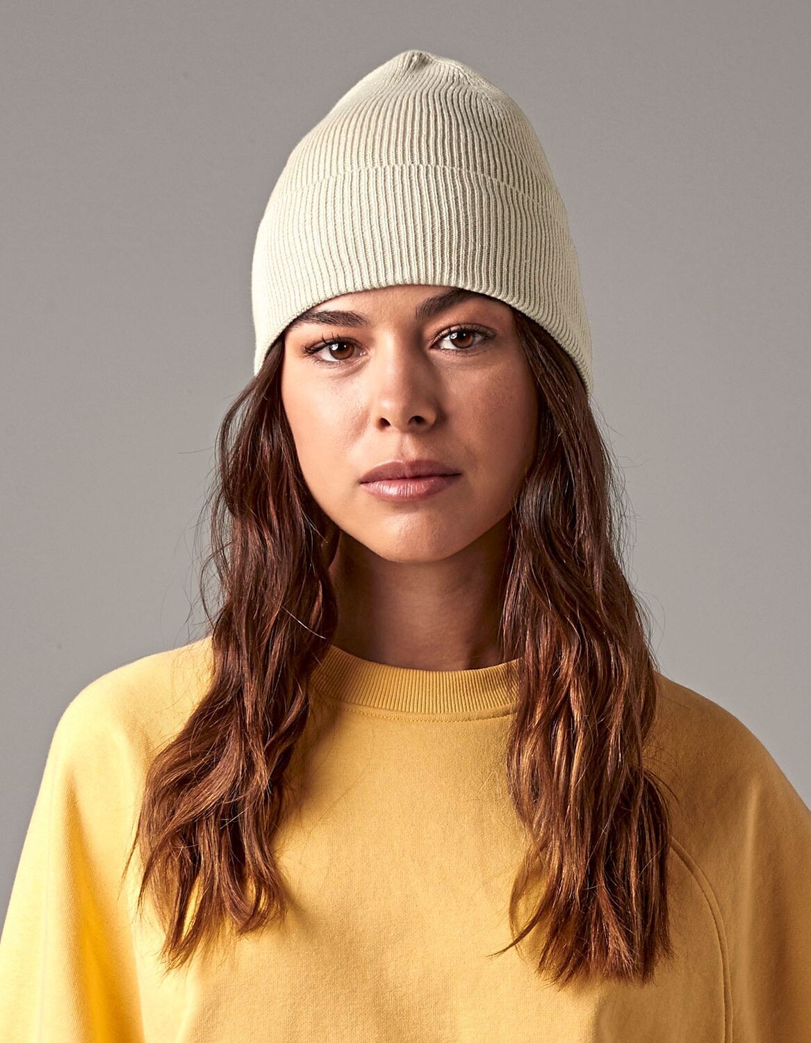 Berretto in cotone organico a maglia fine