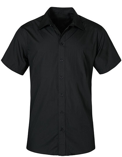 Camicia da uomo in popeline a maniche corte