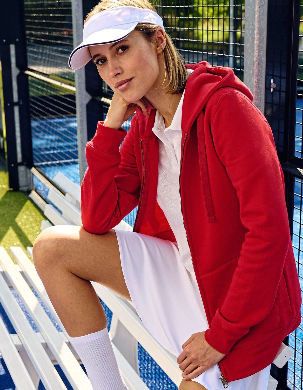 Giacca con cappuccio con zip Authentic da donna