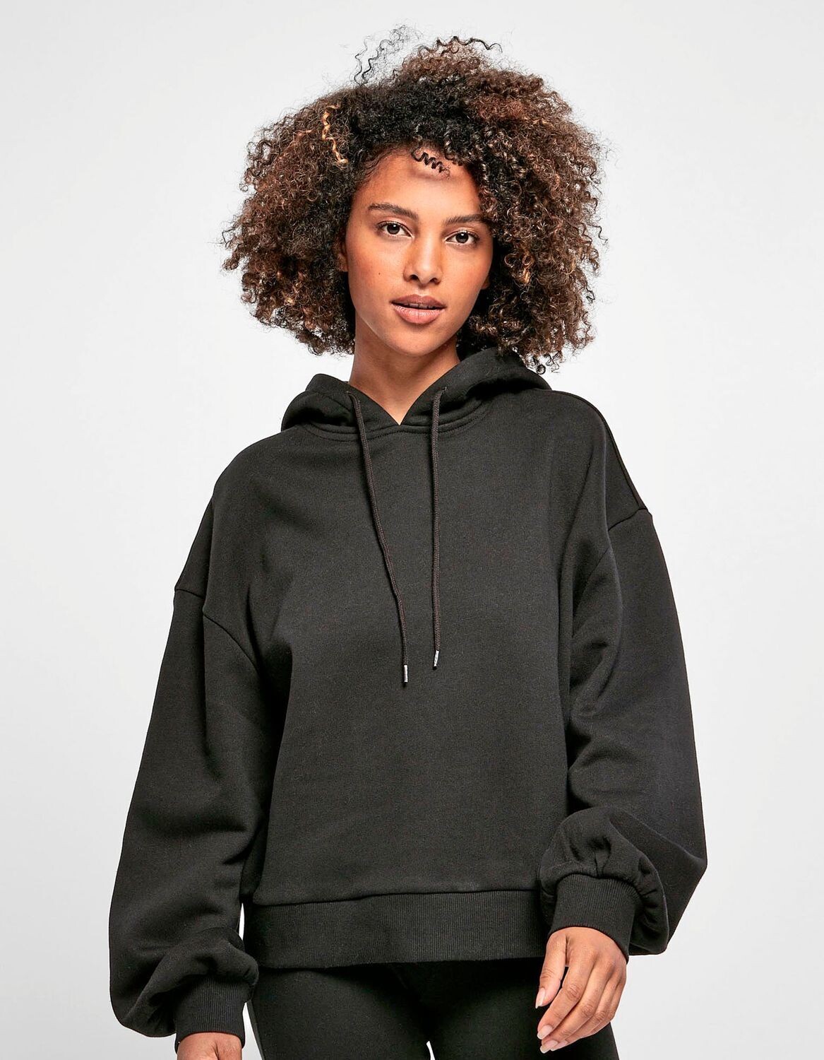 Felpa con cappuccio oversize da donna in tessuto organico
