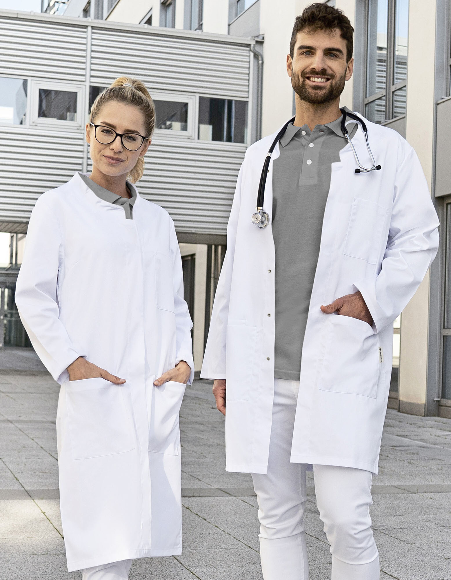 Damenkittel Modern-Shape Stehkragen