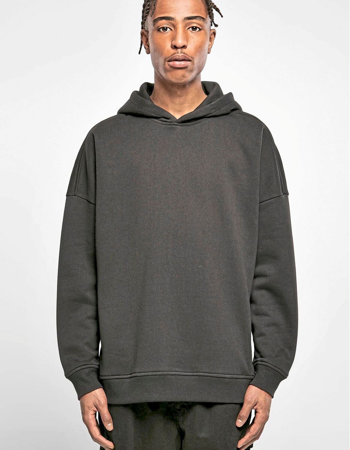 Felpa con cappuccio oversize con taglio sulle maniche