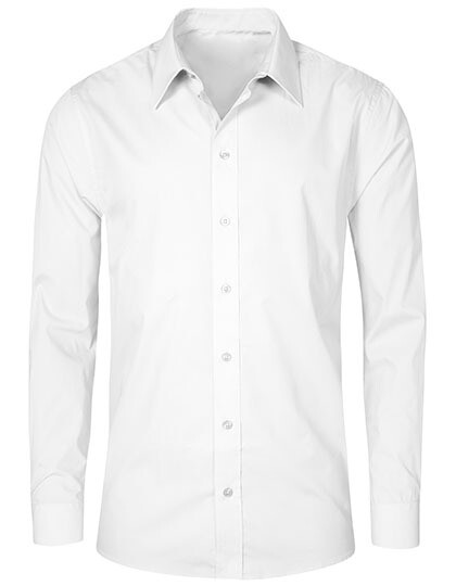 Chemise en popeline à manches longues pour homme