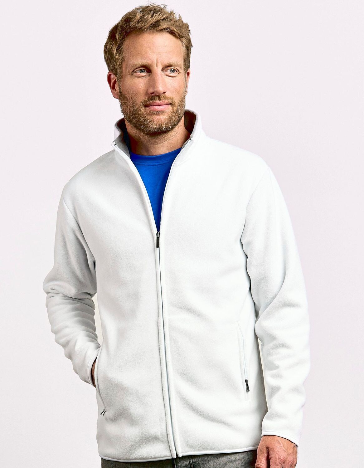 Chaqueta polar doble para hombre