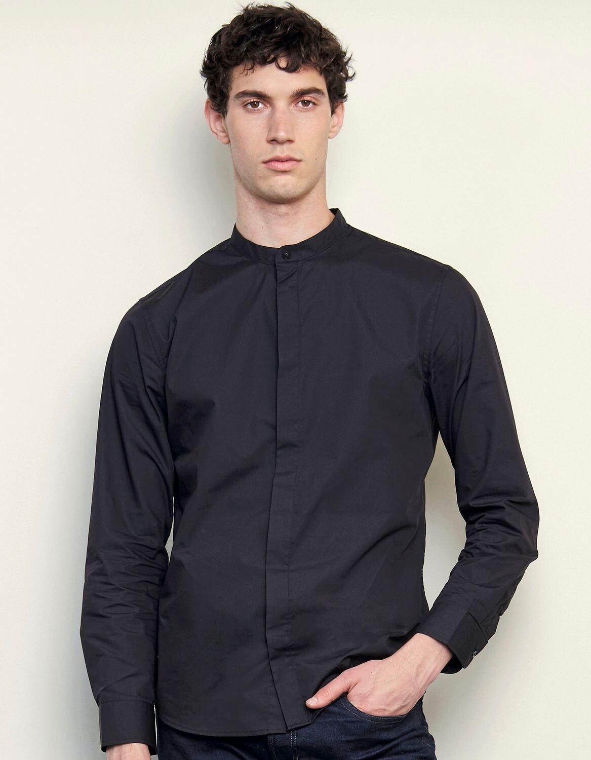 Men's Mao Collar Shirt Bart