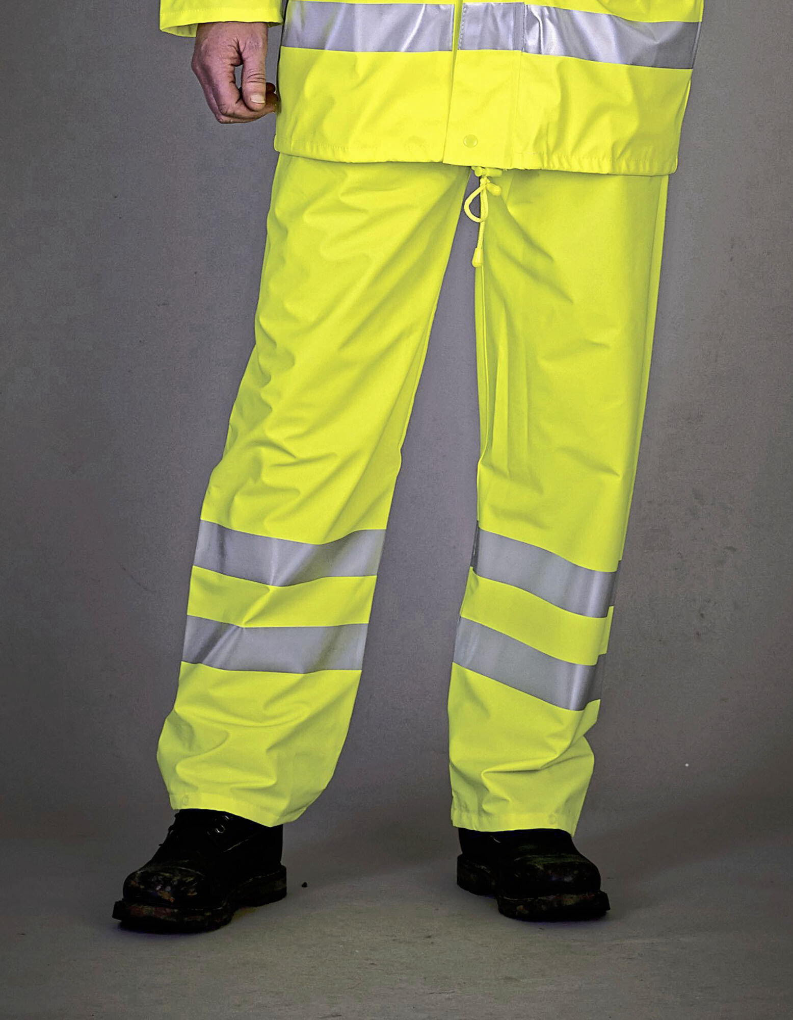 Hi-Vis Soft Flex Breathable Rain Trousers