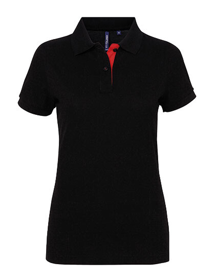 Polo da donna Classic Fit a contrasto
