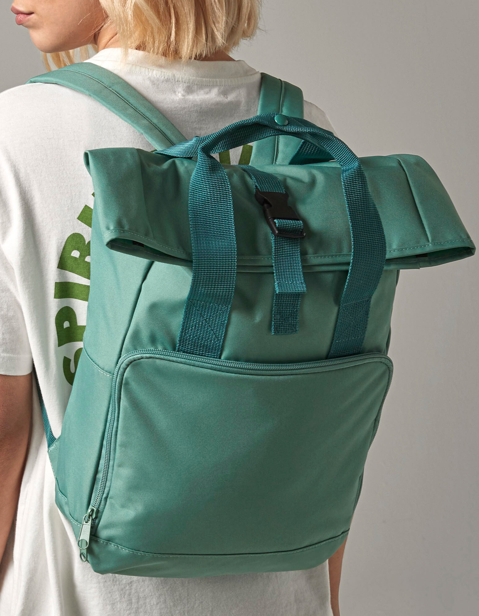 Twin Handle Roll-Top Backpack