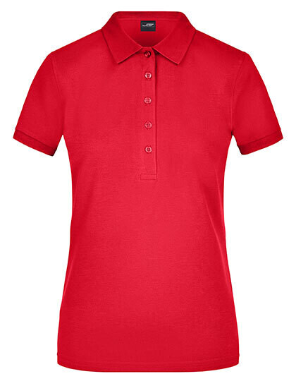 Polo en piqué élastique pour femme