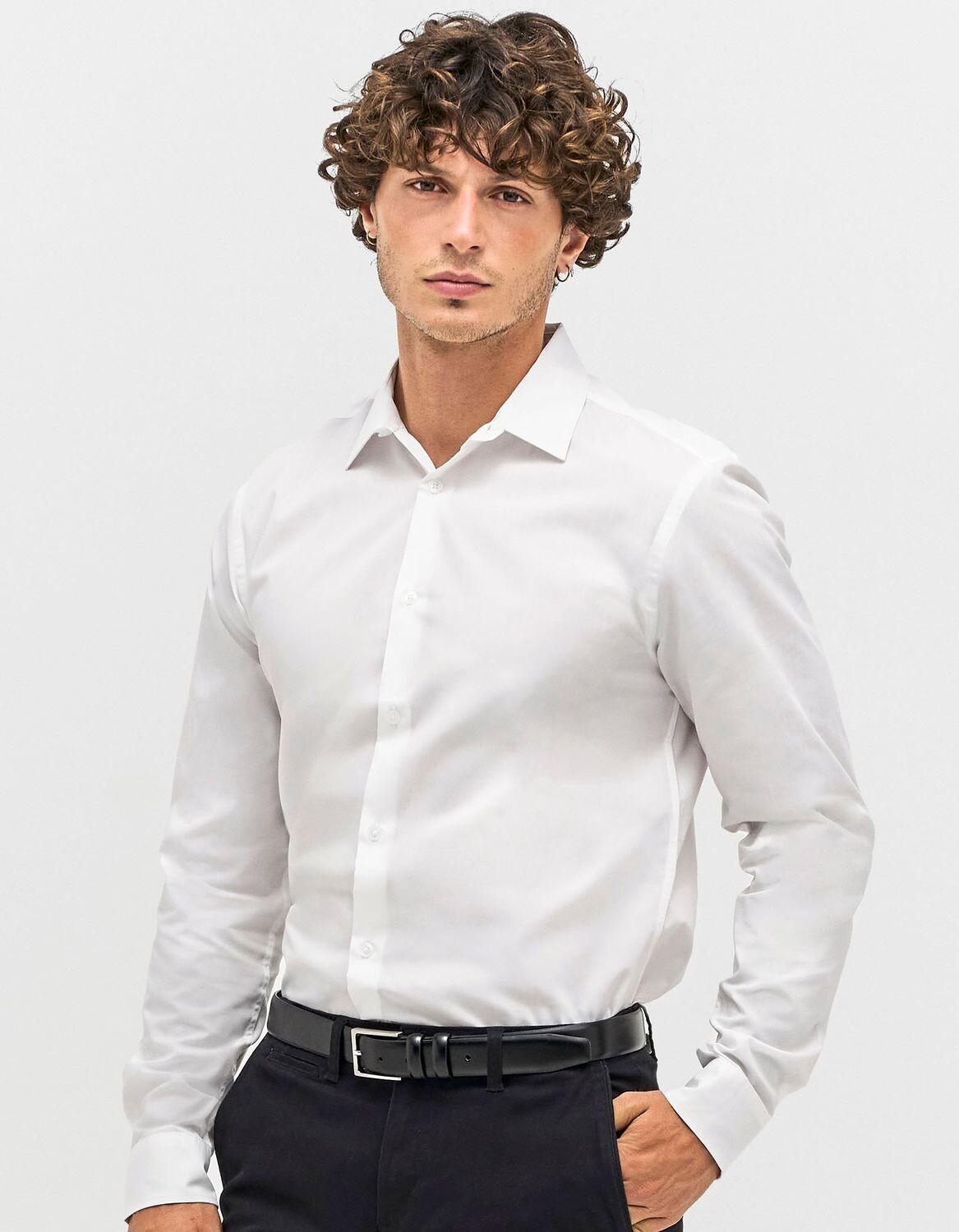 Men's Poplin Shirt Long Sleeve Bailey