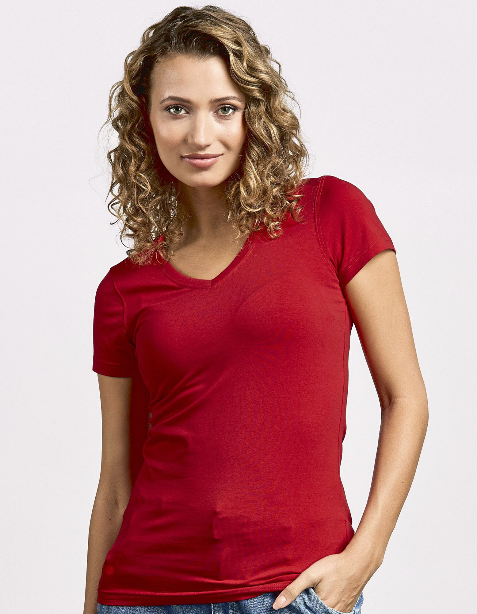 Women's Slim Fit V-Neck-T