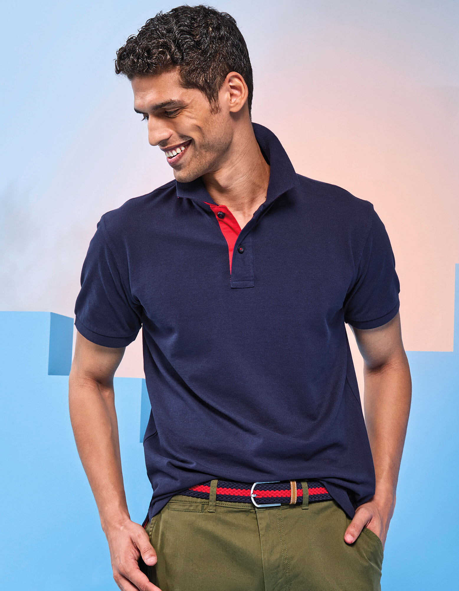 Men´s Classic Fit Contrast Polo
