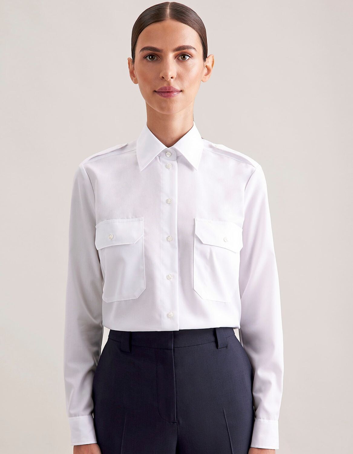 Women's Pilot Blouse Regular Fit Longsleeve