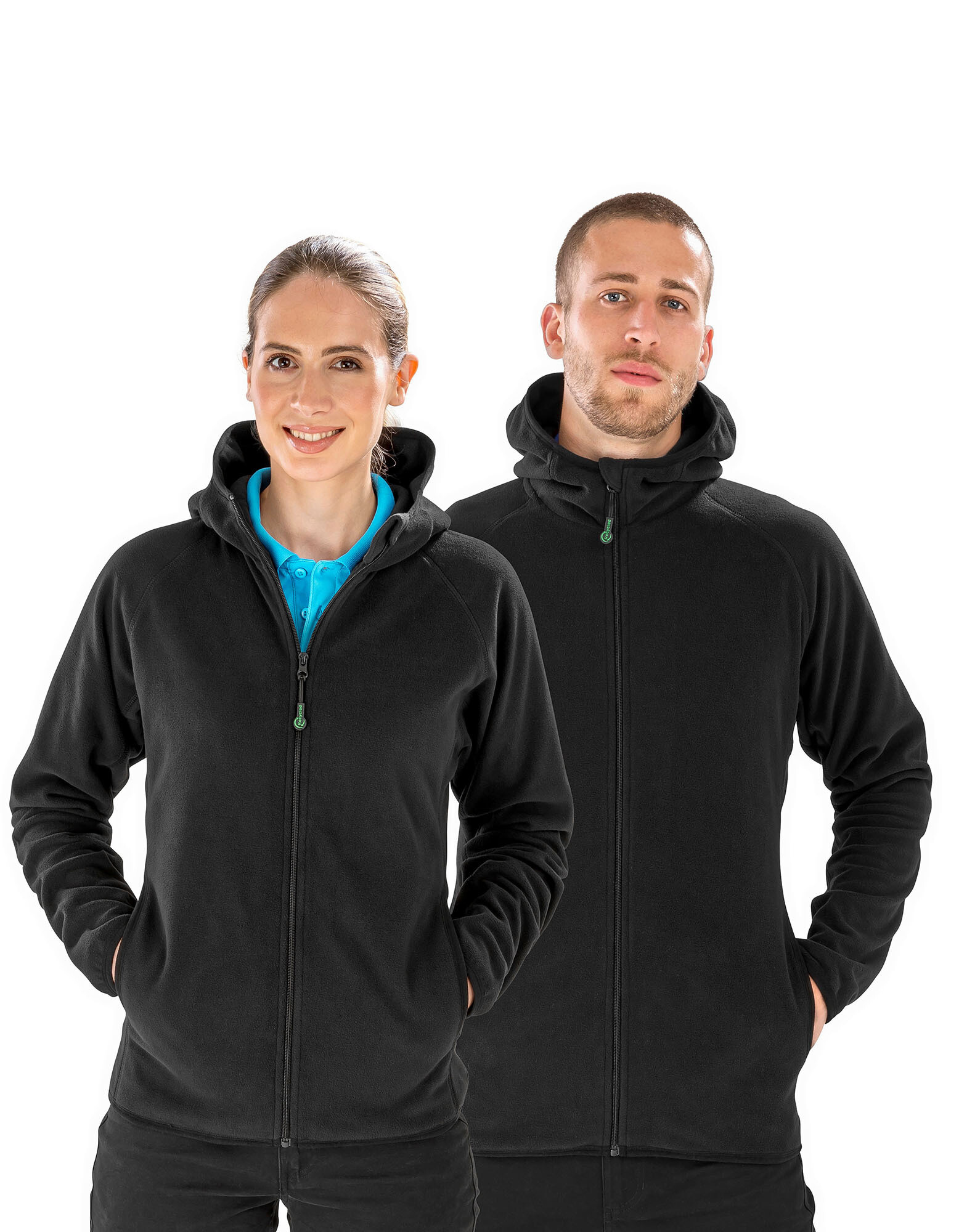 Recycled Hooded Microfleece Jacket