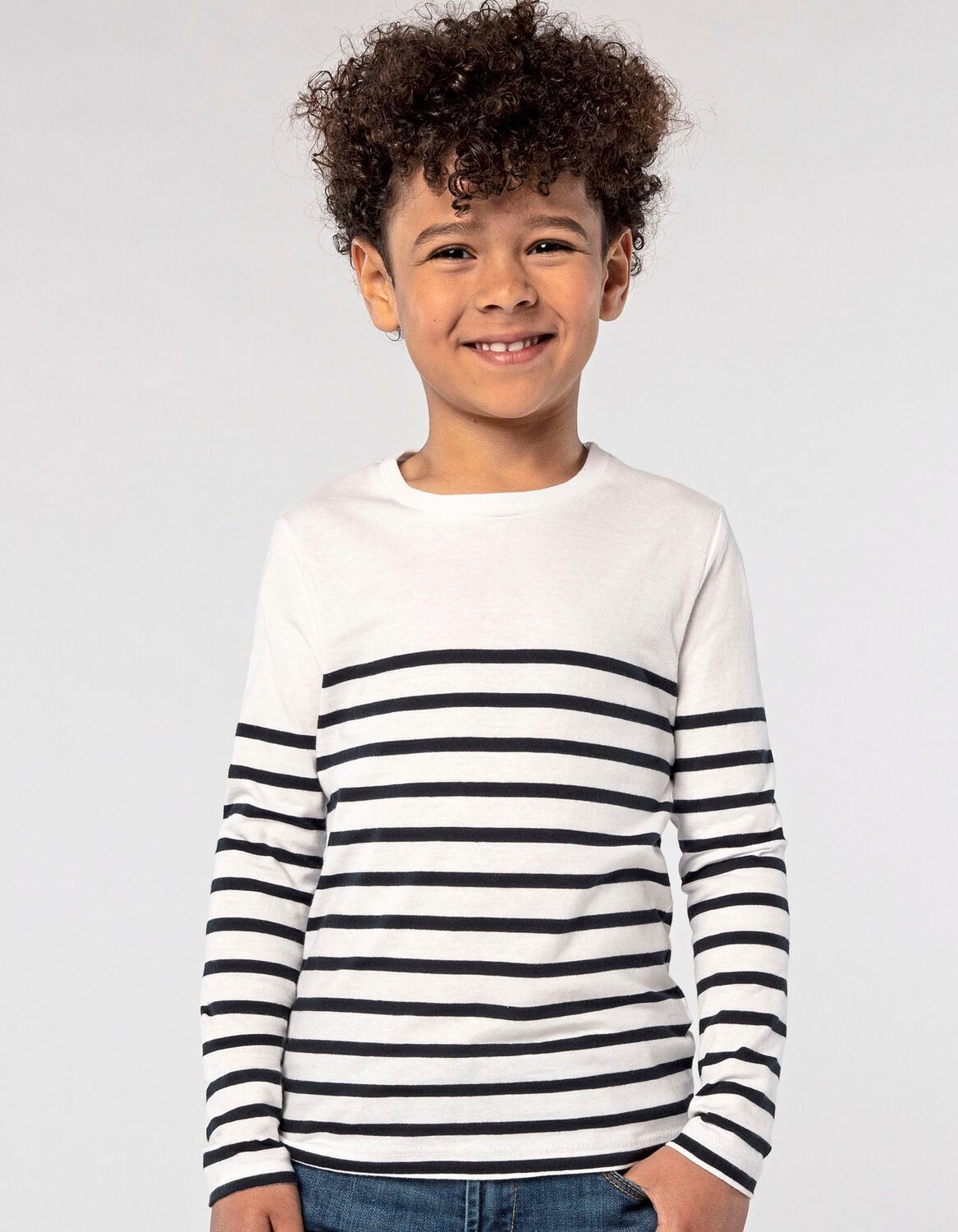Kids' Long Sleeve Striped T-Shirt Matelot