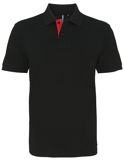Polo da uomo Classic Fit a contrasto