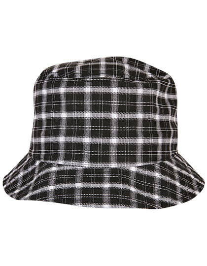 Cappello a secchiello a quadri