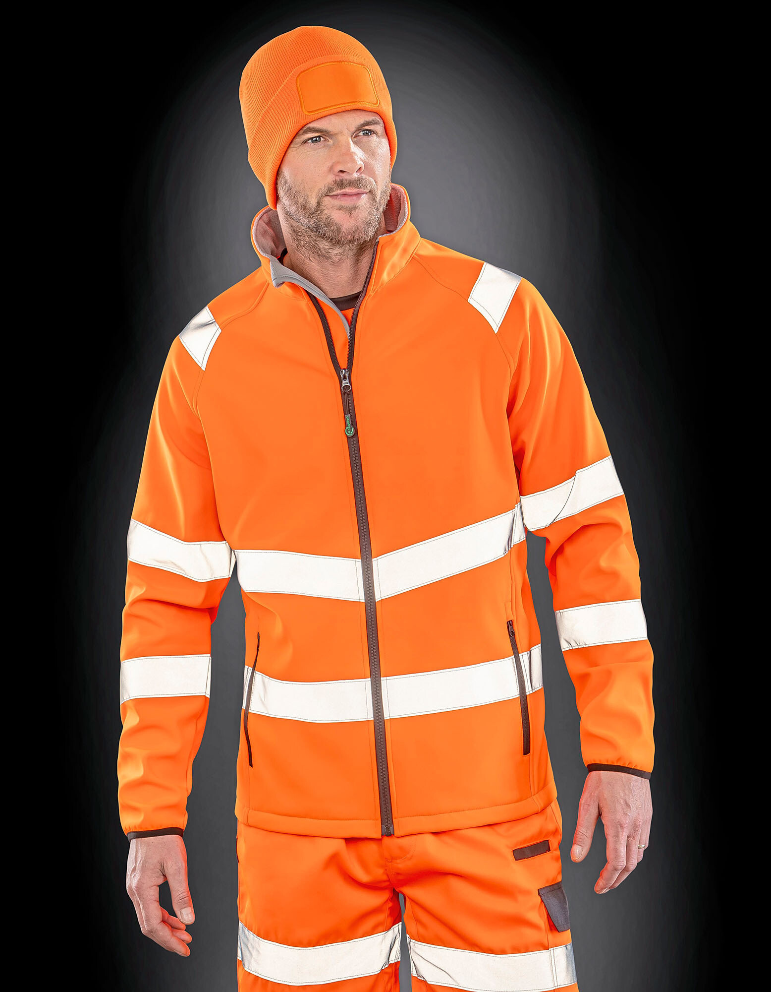 Recycled Printable Safety Softshell Jacket