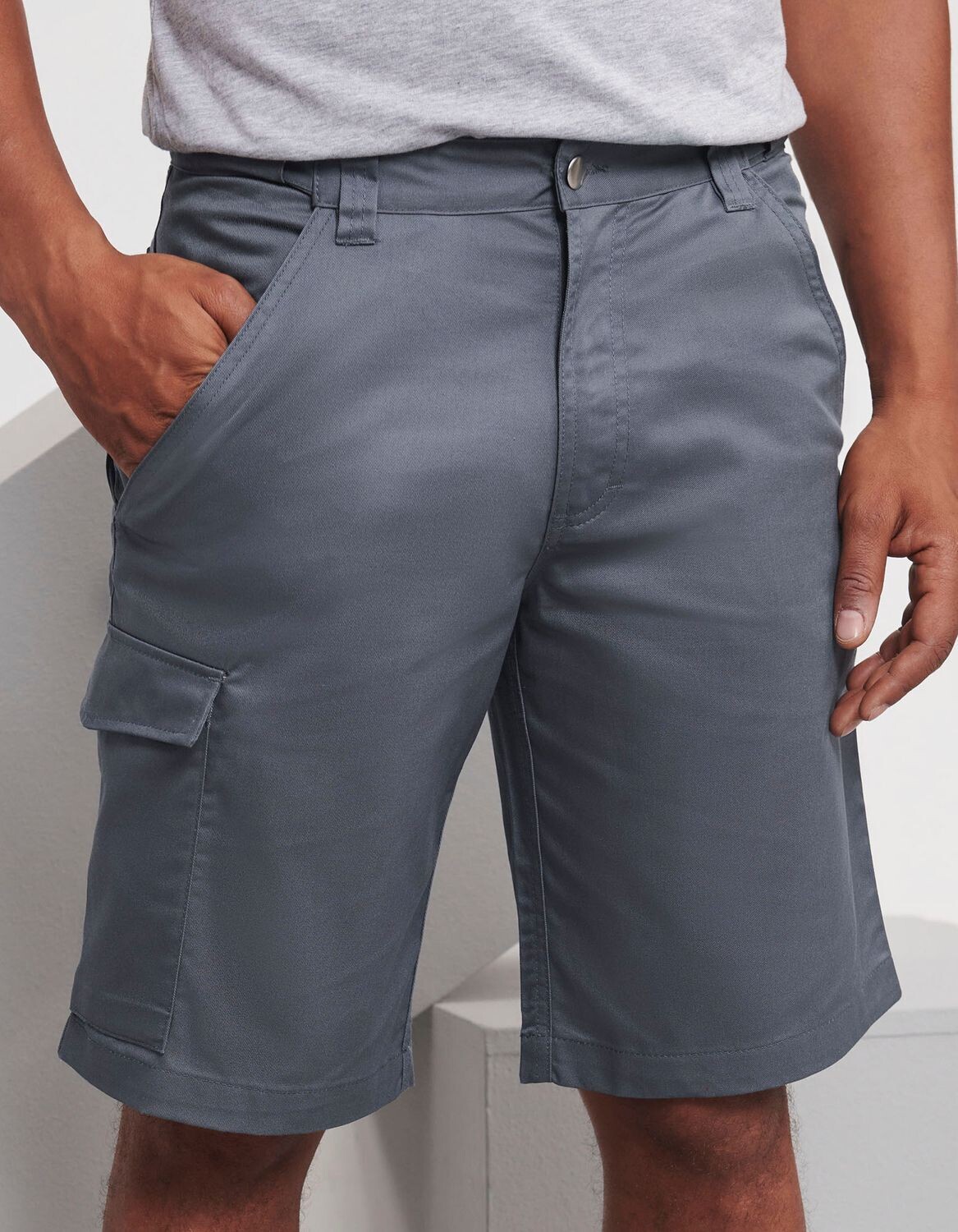 Pantaloncini da lavoro in twill di policotone