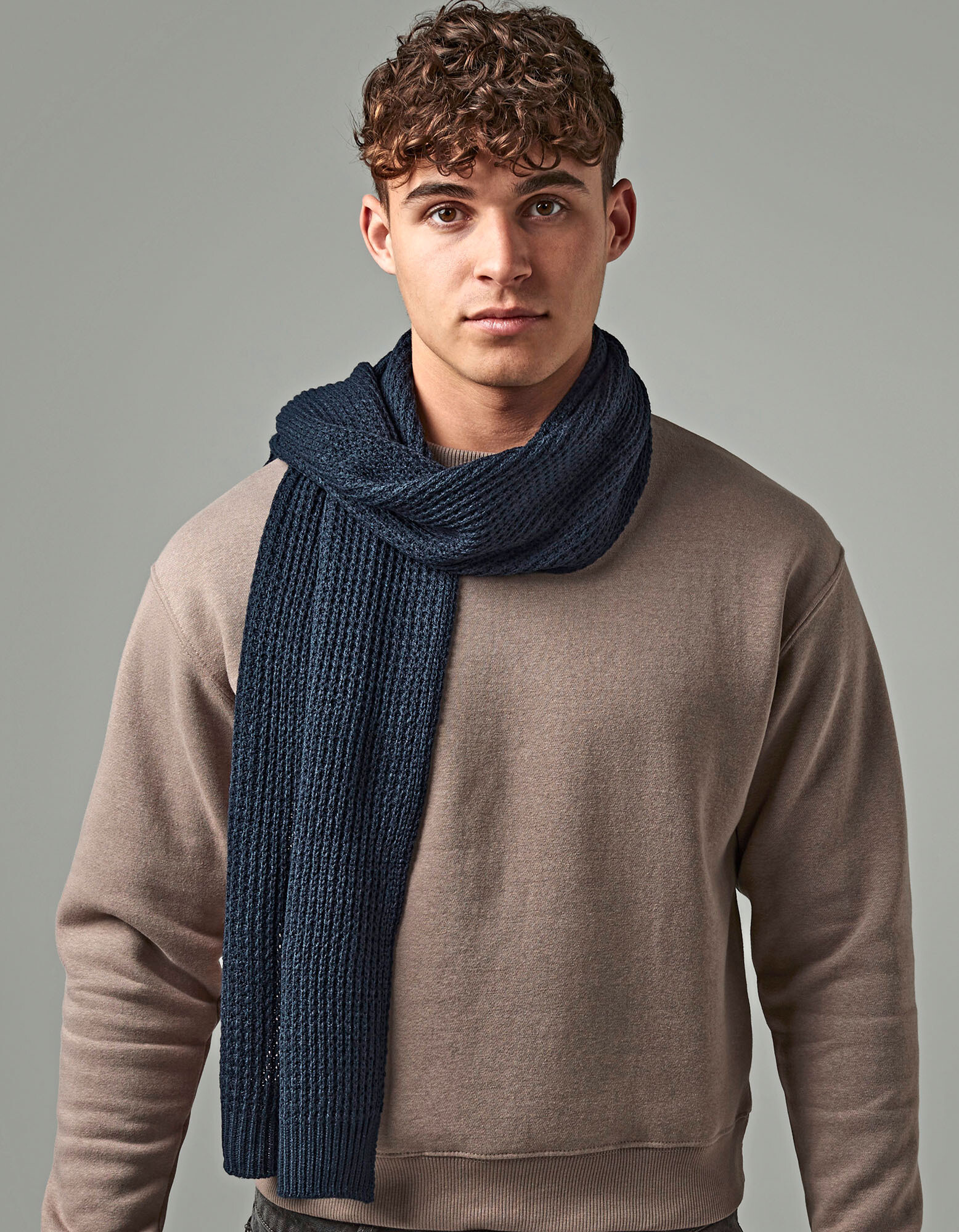 Classic Waffle Knit Scarf