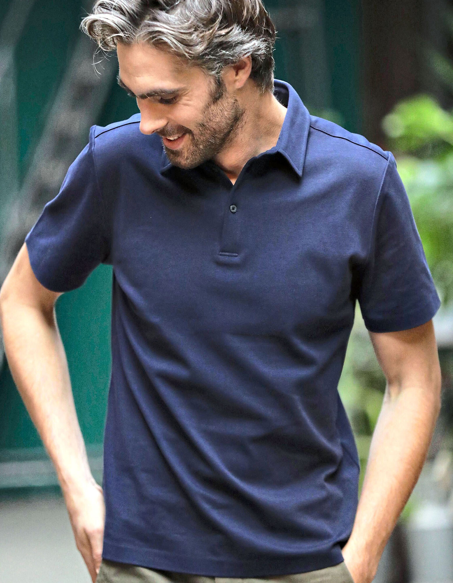 Men's Mercerised Jersey Polo Shirt Relax Oscar