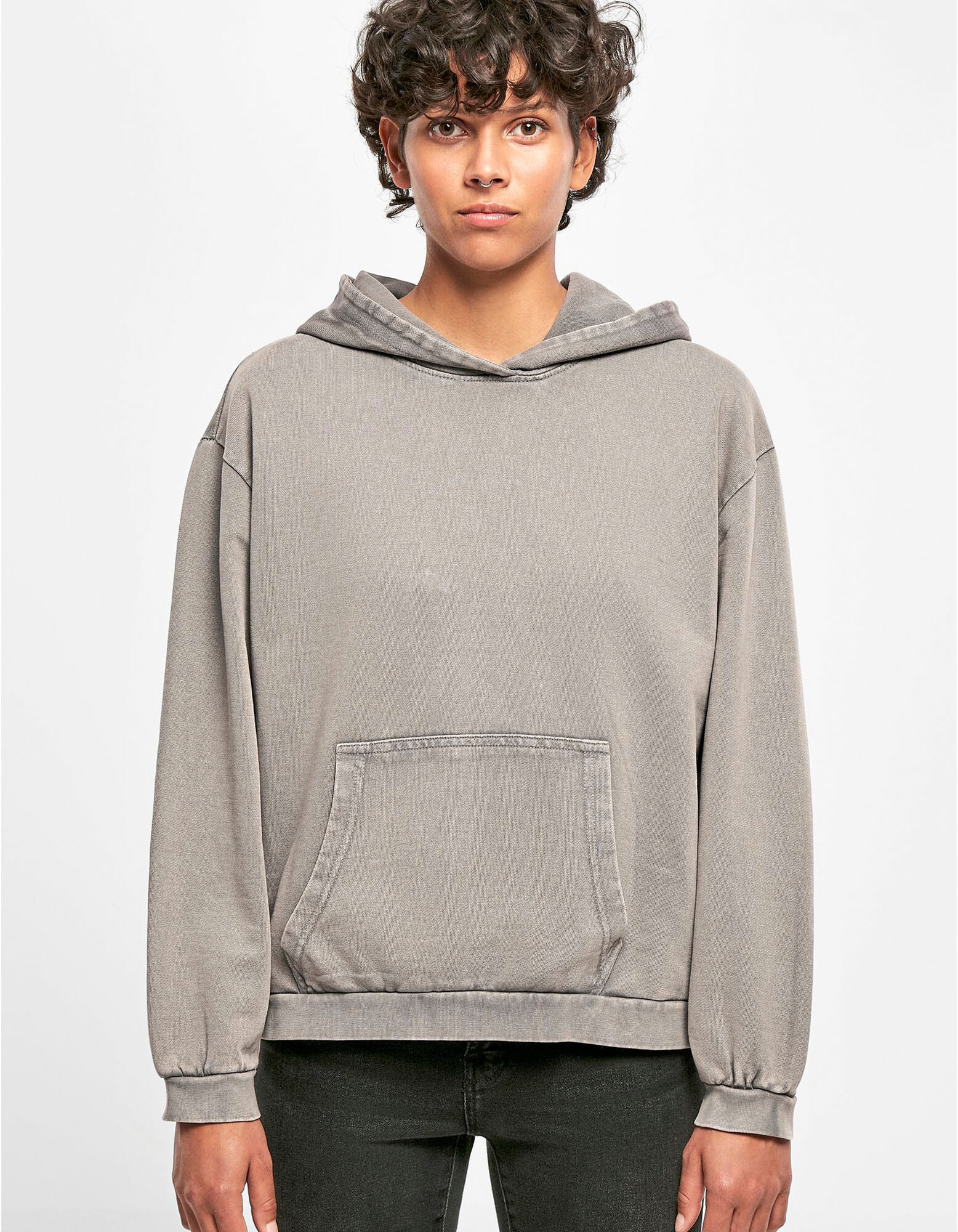 Ladies' Acid Washed Oversize Hoody