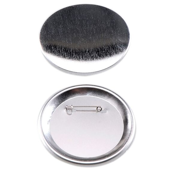 100 buttons with safety pin 75mm