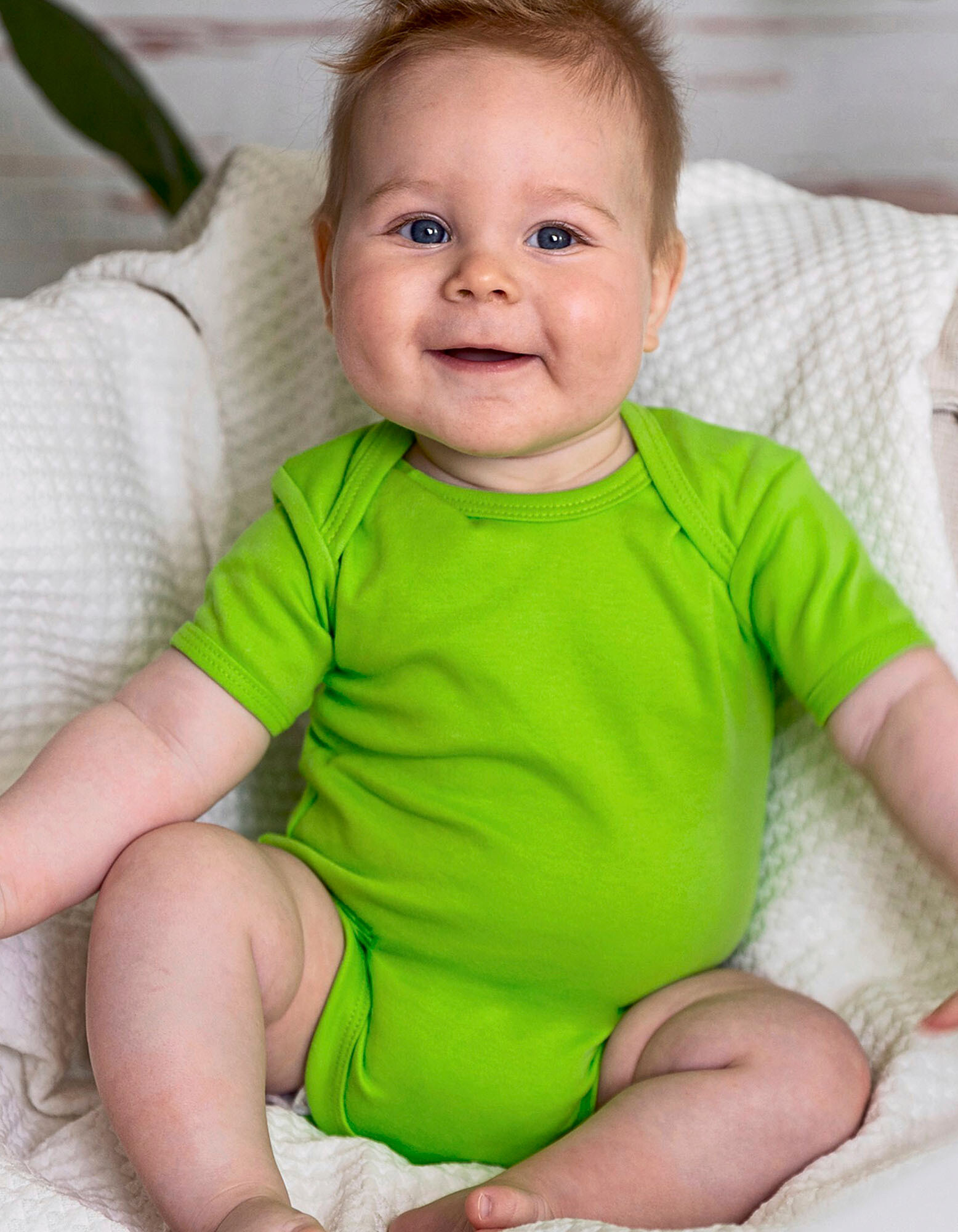 Organic Baby Bodysuit Short Sleeve Bailey 01