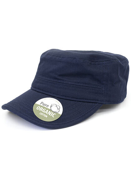 Casquette militaire en coton bio délavée