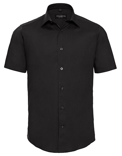 Men's Short Sleeve Fitted Stretch Shirt