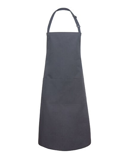 Basic bib apron with pocket and buckle