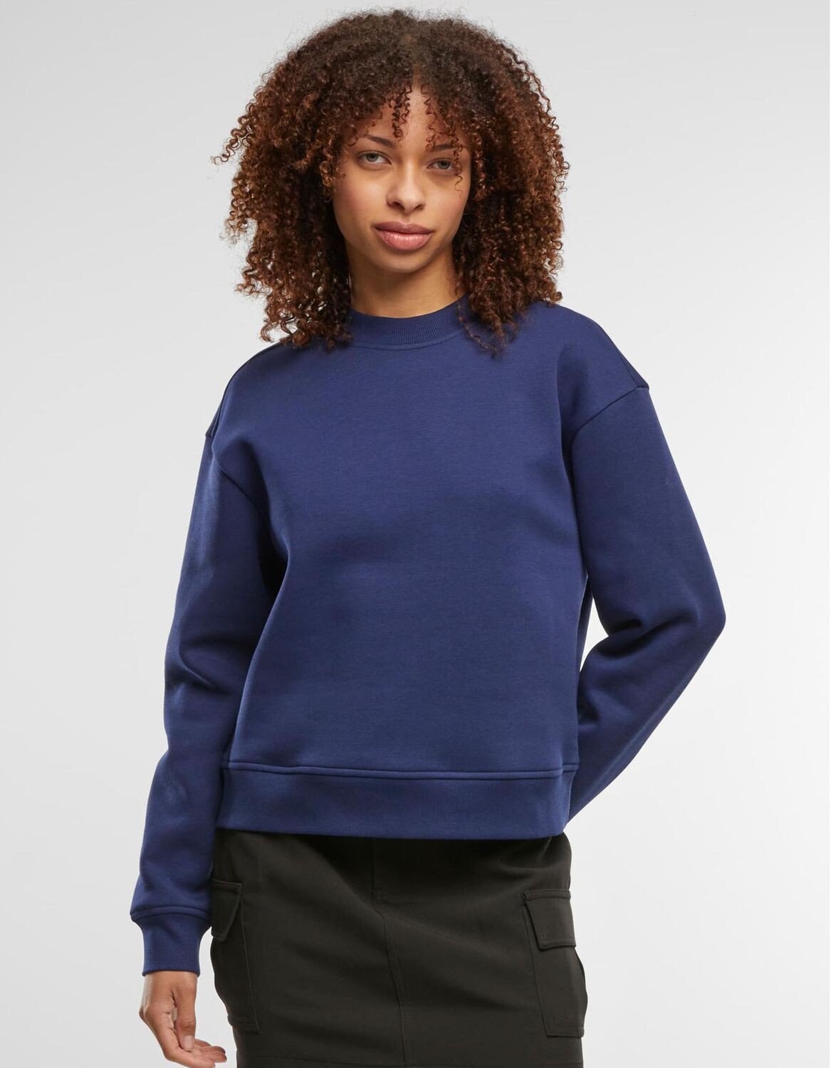 Felpa da donna oversize a girocollo