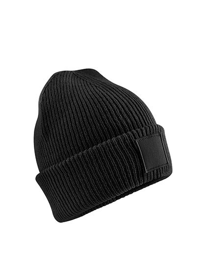 Kids Deep Cuffed Tonal Patch Beanie