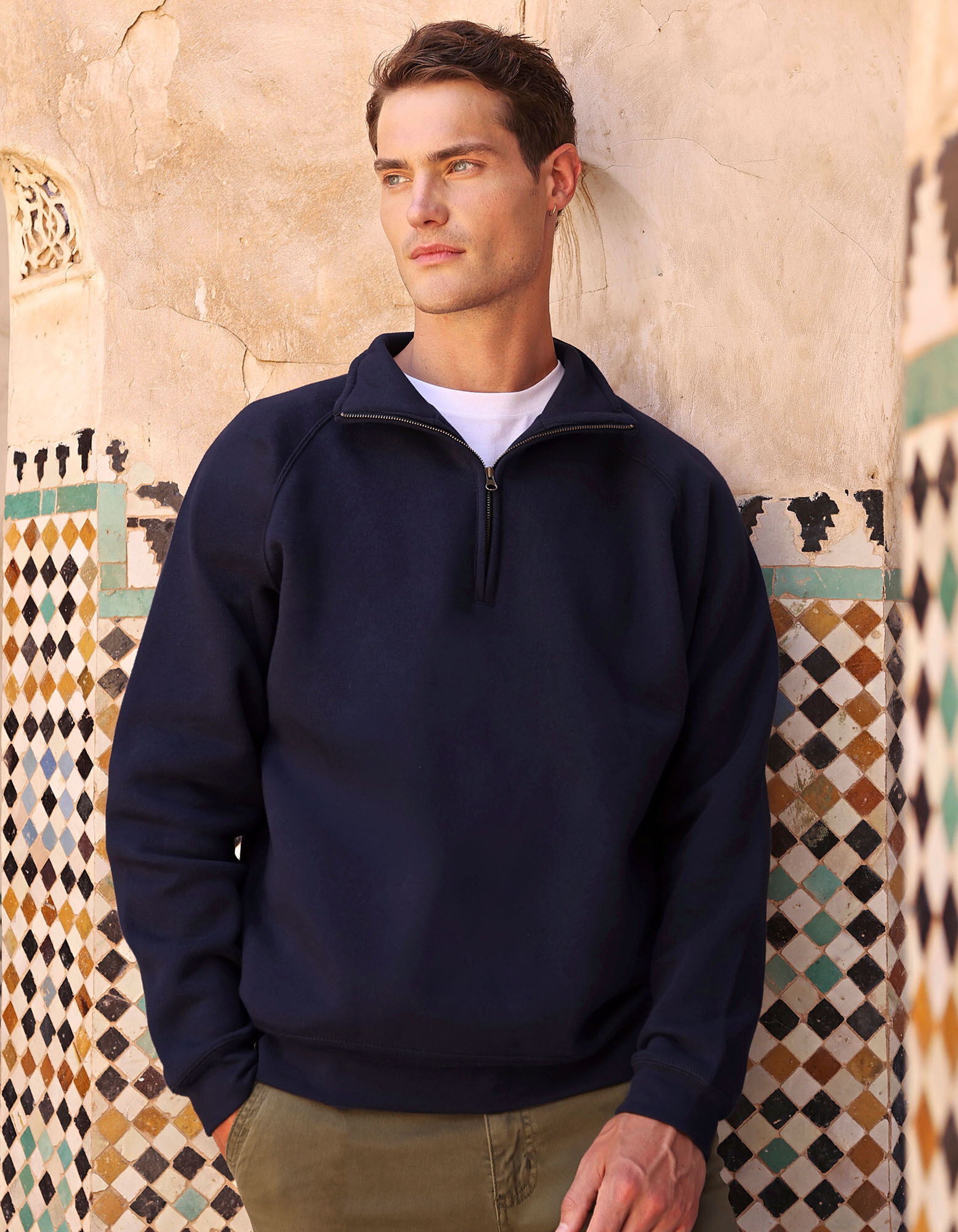 Iconic Premium Zip Neck Sweat