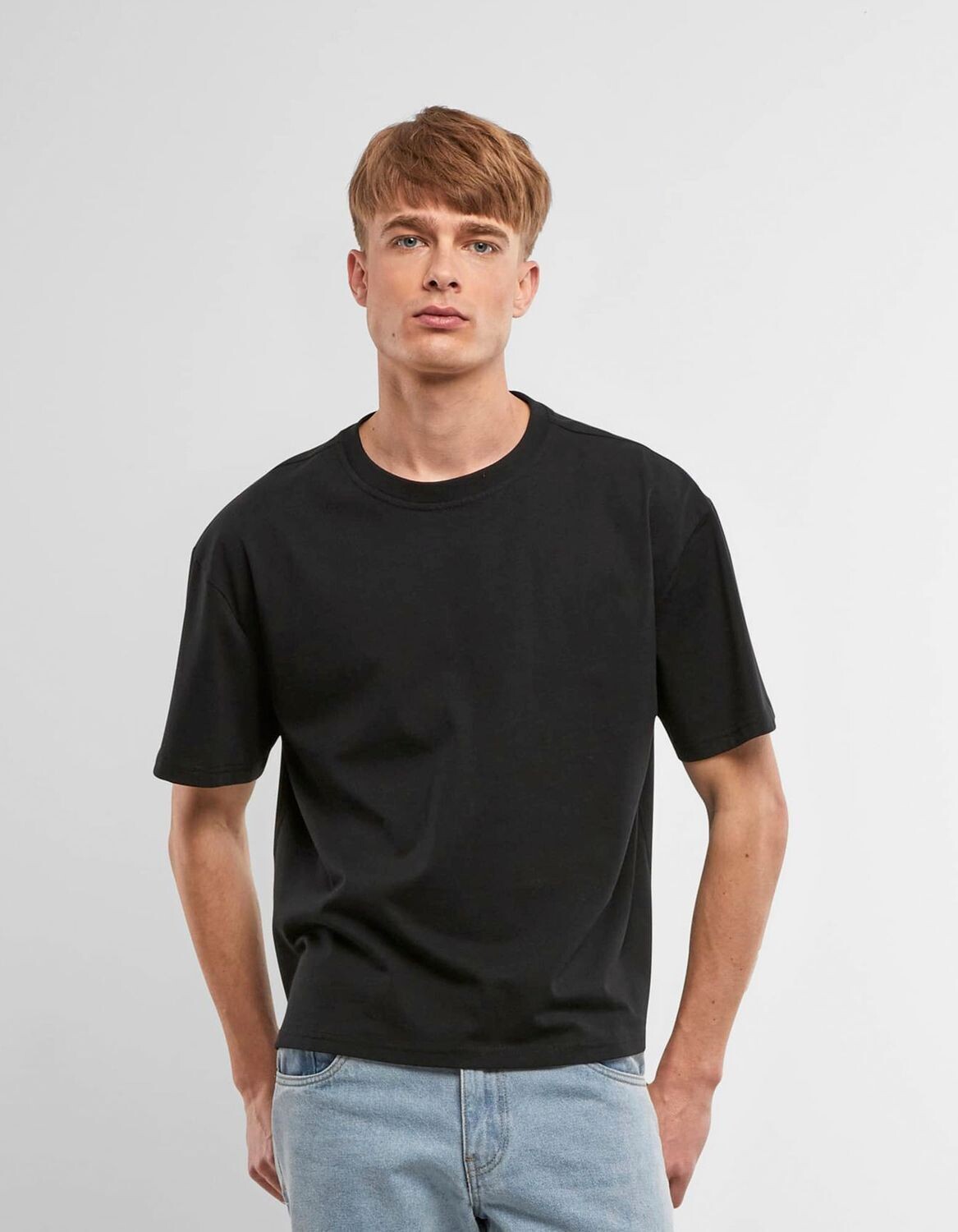 Cropped oversized tee