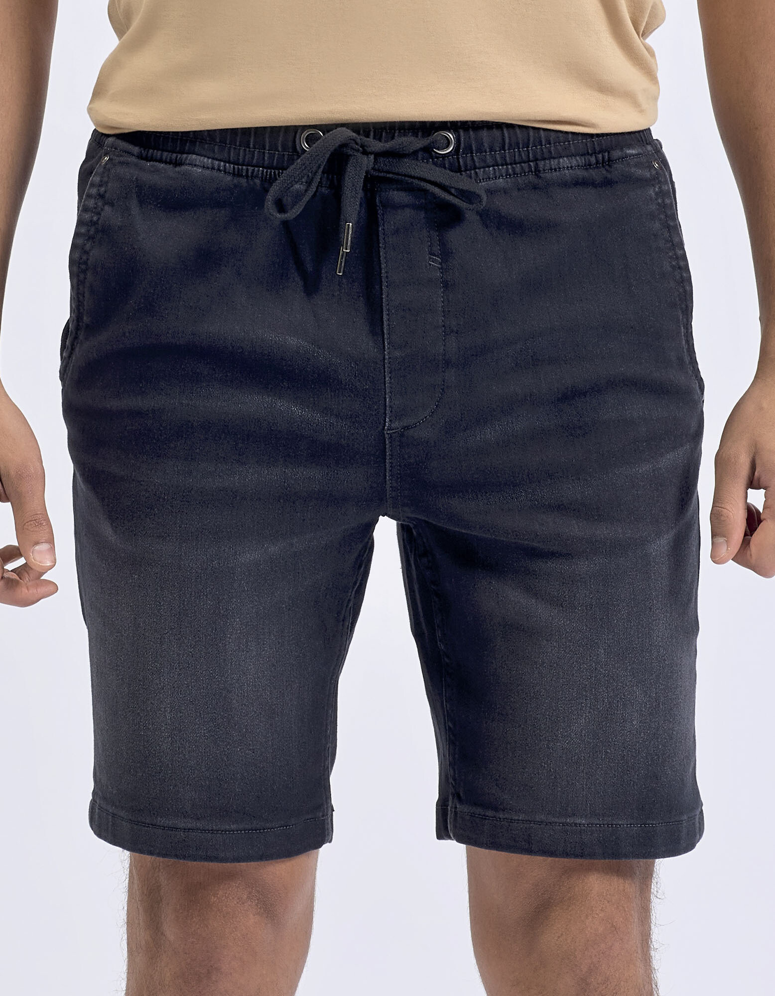 Men's Denim Drawstring Shorts