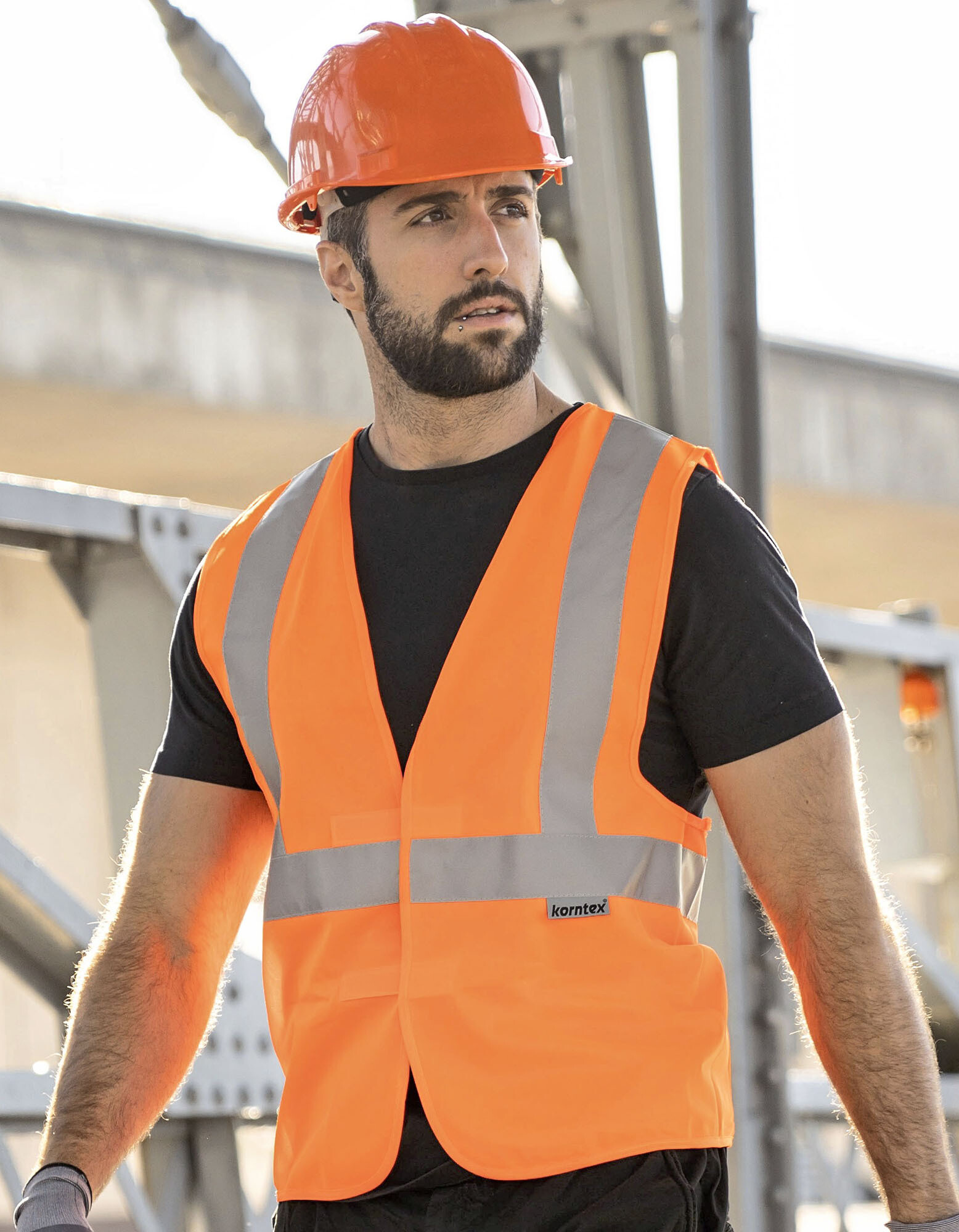 Hi-Vis Safety Vest With 3 Reflective Stripes Bremen