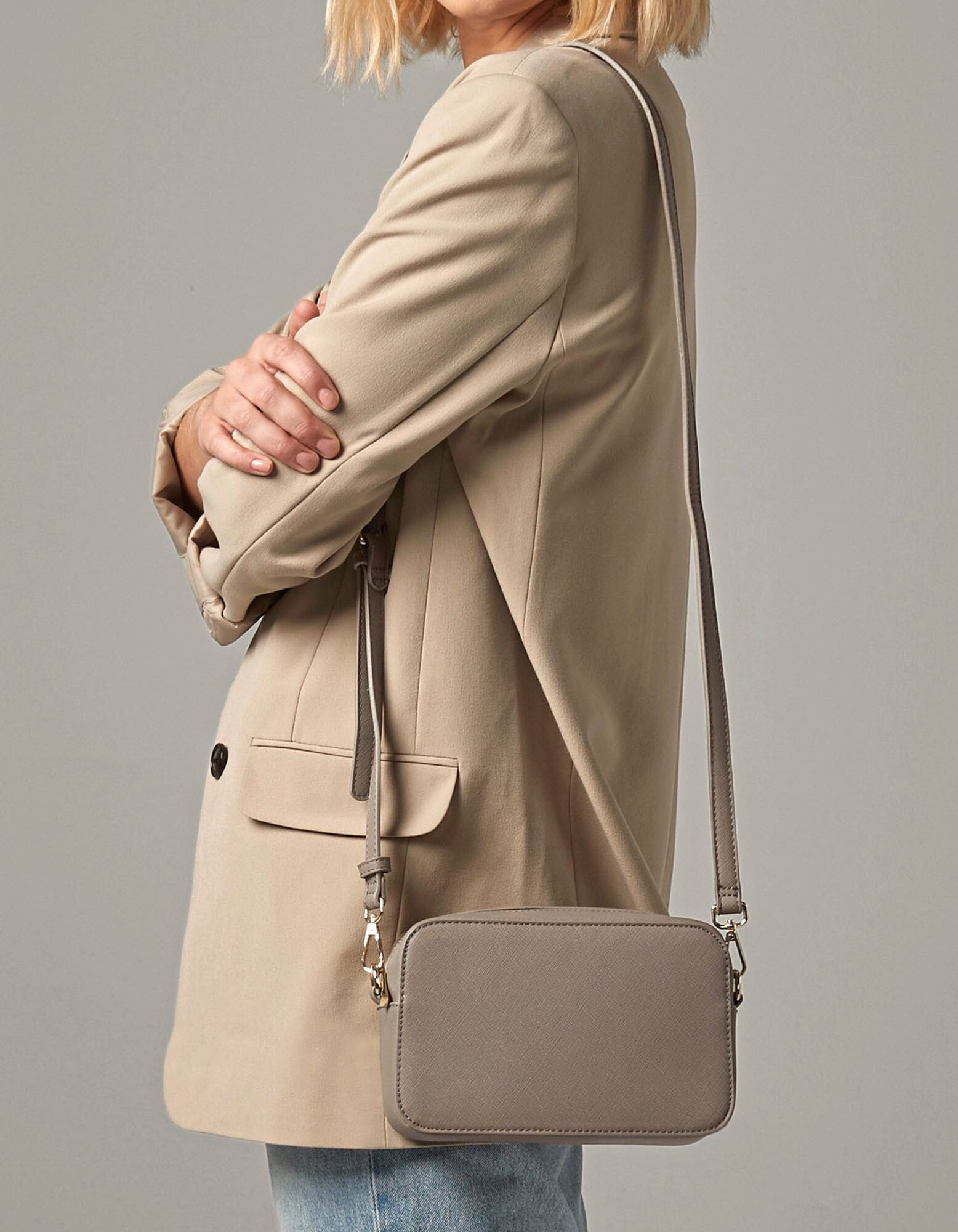 Boutique Structured Cross Body Bag