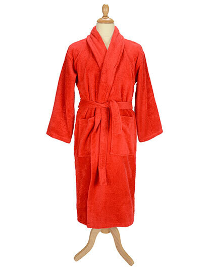 Shawl-collar bathrobe
