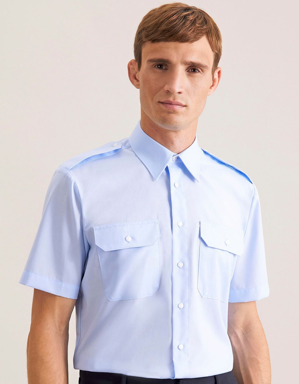 Men's Pilot Shirt Regular Shortsleeve